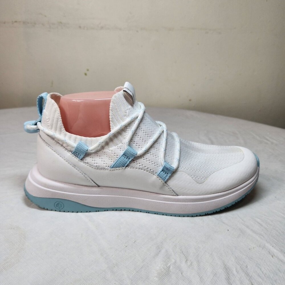 Nurture Restore Women's size 6.5 M Lace Up Comfort Sneakers White blue Shoes 304 - Picture 6 of 8